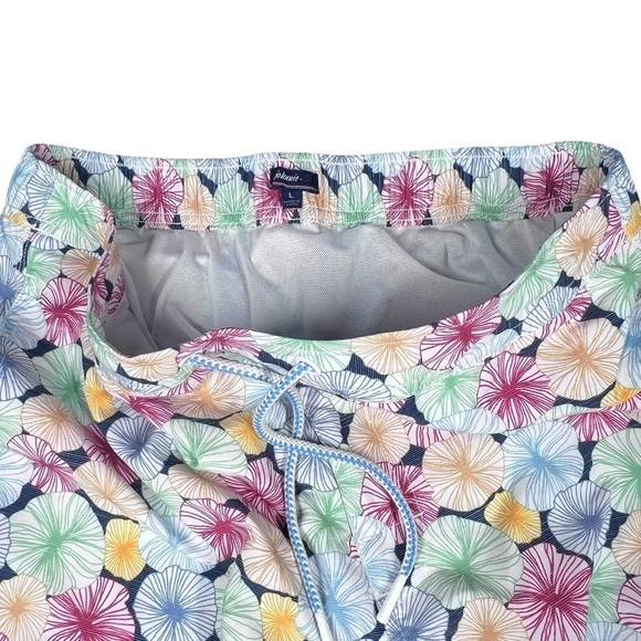 JOHNNIE-O West Coast Prep Nevis Floral Swim Trunks Board Shorts 8" Inseam Size L - Picture 4 of 16